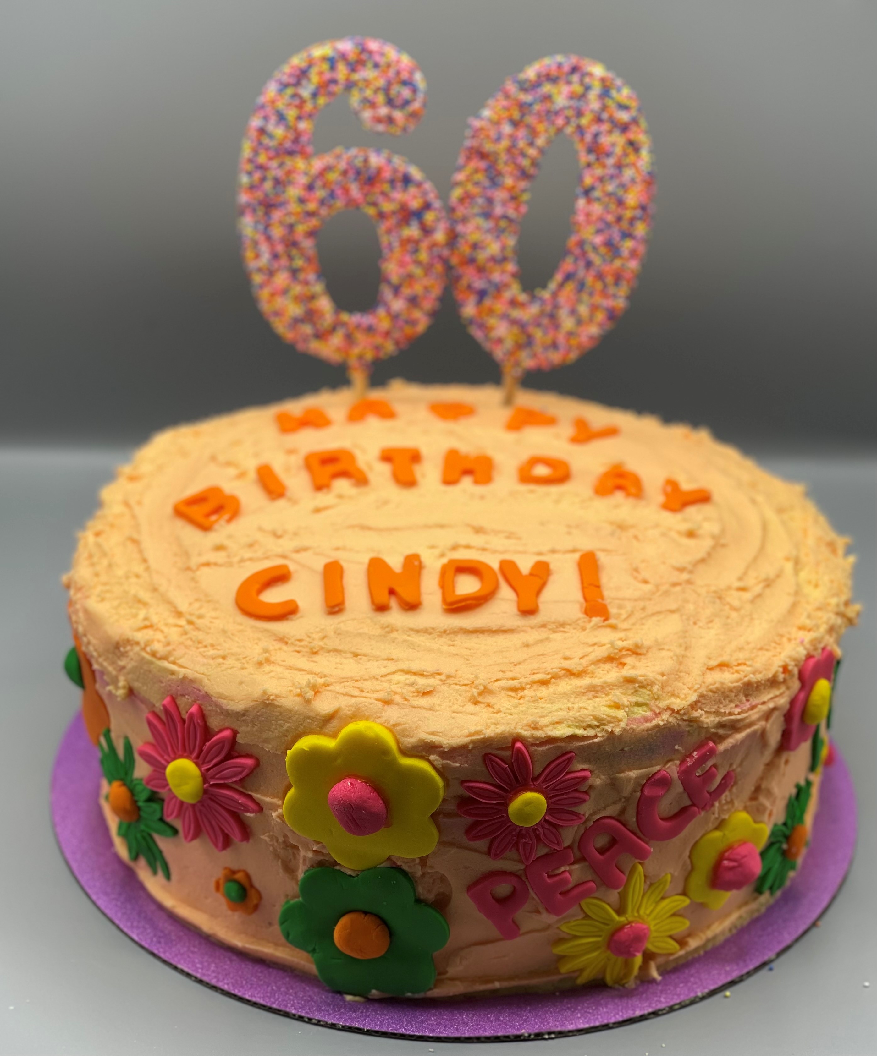 60's Theme Cake