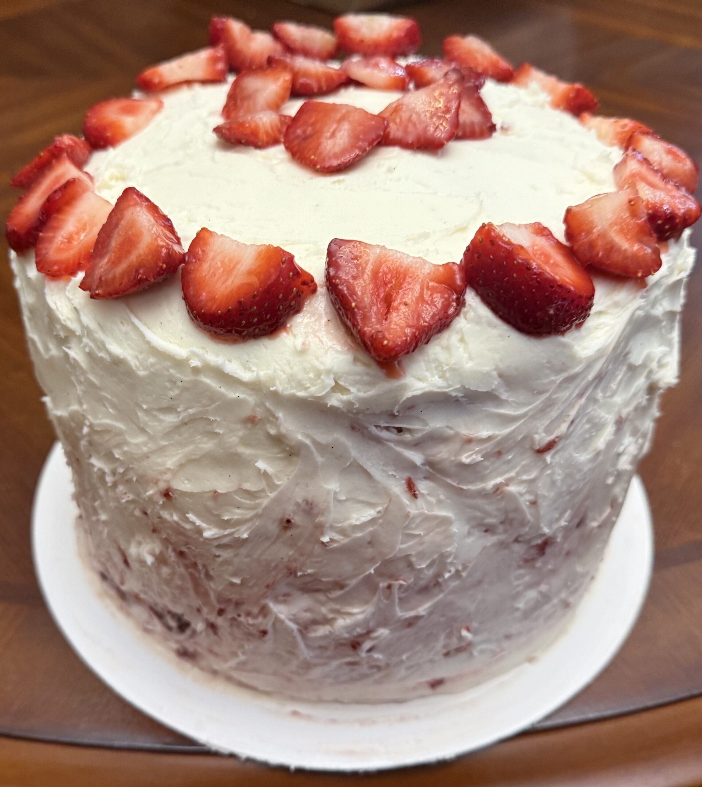 Strawberry Vanilla Cream Cake - Image 3